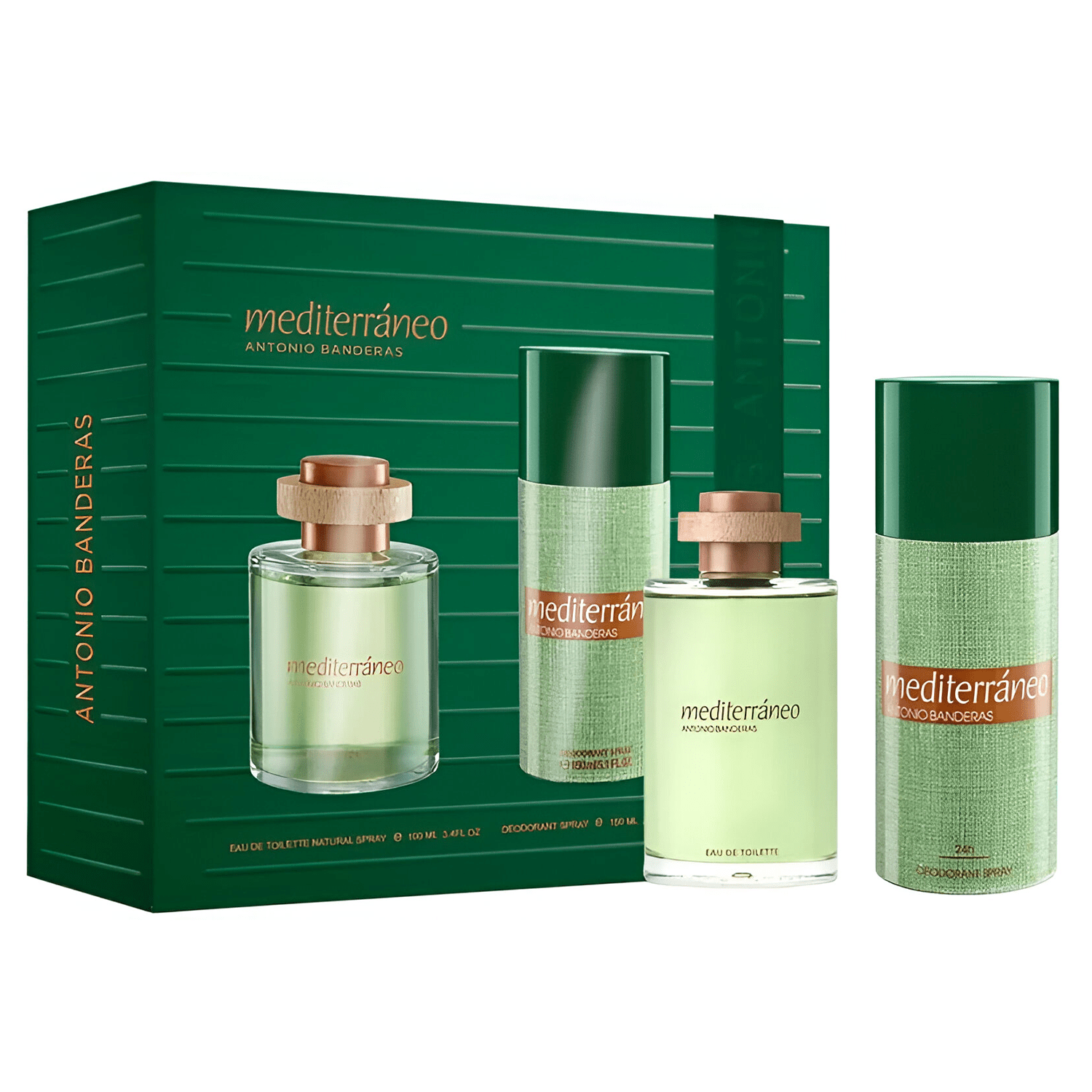 Antonio Banderas Mediterraneo EDT Deodorant Spray Set for Men | My Perfume Shop