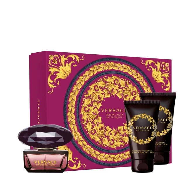 Versace Crystal Noir EDT Body Lotion Set | My Perfume Shop